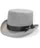 Chapeau Gibus gris S012524
