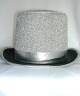 Chapeau Haut de forme Lurex argent S019315