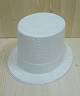 Chapeau Haut de Forme paillet� Blanc S018901
