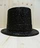 Chapeau Haut de Forme paillet� Noir S01109