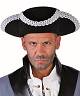 Chapeau Tricorne noir-argent S018654