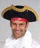 Chapeau Tricorne noir-or