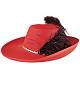 Chapeau Dartagnan Rouge 4-8A