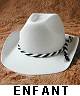 Chapeau CowBoy Blanc Enfant