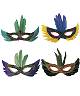 Loup plumes M3 S01Existe en :TURQUOISE,FUSHIA,JAUNE,VIOLET