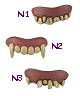 Dentier s�rie 3Existe en :N2,N4,N5,N6,N7,N8,N9,N10,N11,N12