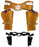 Ceinturon de Cow-Boy Holster luxe adulteExiste en :MARRON,NOIR