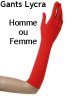 Gants rouges 37cm mixte S012078Existe en :ROUGE