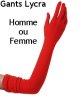 Gants rouges 60cm mixte S019656Existe en :ROUGE