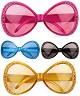 Lunettes papillon 2 S013067Existe en :BLEU,JAUNE,NOIR