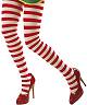 Collant ray� rouge et blanc M2Existe en :S-M,L-XL