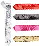 Cravate paillet�e S019695Existe en :OR,ROUGE,ARGENT,VIOLET,NOIR,ROSE
