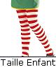 Collant ray� rouge-blanc enfant E1Existe en :S 4-6A,M 7-10A,L 12-14A