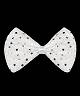 Noeud papillon paillet� blanc M4