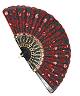 Eventail paillet� rouge M1