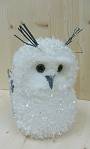 D�coration de No�l : Chouette blanche 20cm
