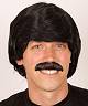 Perruque Homme Noir Moustache