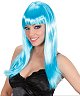 Perruque Bleu azur longue M2
