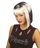 Perruque Neo Punk noire-blanche