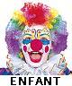 Perruque Clown enfant arc-en-ciel