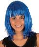 Perruque Disco Bleue Mod 2