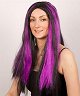 Perruque Longue M�ches Violette