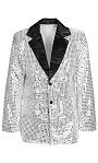 Costume Veste H2 argent S014459Existe en :M-L,L-XL