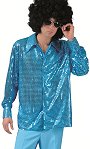 Costume Chemise disco Adulte aqua S01258Existe en :48-50,52-54,56-58