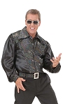 Costume Chemise Disco noire H4 S018207Existe en :S,M,L,XL
