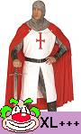Costume Chevalier Crois�-Templier - Grande Taille XL -