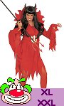 Costume Diablesse F10 XL pour HalloweenExiste en :XL,XXL