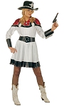 Costume Cow Girl F5 S01Existe en :ROSE/NOIR,ARGENT/NOIR,OR/NOIR,ROUGE/BLANC