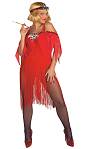 Costume Charleston Chicago rouge S01Existe en :S,M,XL