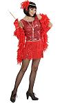 Costume Charleston rouge F2 S01Existe en :S,M,L,XL