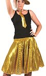 Costume Jupe disco Adulte orExiste en :TU 38-46(Une seule taille)