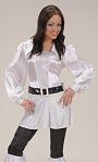 Costume Chemise Disco blanche F1 S017901Existe en :S,M,L,XL