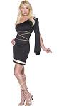 Costume D�esse noir-or S018612Existe en :36-38,40,42