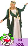 Costume Robe Renaissance Aude verte XL-XXLExiste en :XL,XXL