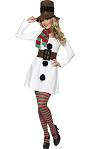 Costume Bonhomme de neige Femme F1Existe en :36-38,40-42,44-48