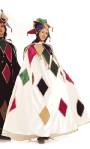 Costume Arlequin Blanc S013041Existe en :TU(Une seule taille)