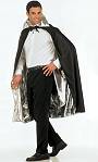 Costume Cape noir argent S01Existe en :TU(Une seule taille)
