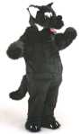Costume Mascotte Loup Noir M1Existe en :TU(Une seule taille)
