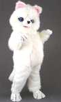 Costume Mascotte Chat Blanc M1Existe en :TU(Une seule taille)