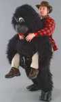 Costume Mascotte Gorille mont�e M1Existe en :TU(Une seule taille)