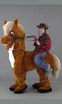 Costume Mascotte Cheval mont�e M1Existe en :TU(Une seule taille)