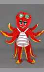 Costume Mascotte Pieuvre M1Existe en :TU(Une seule taille)