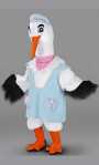 Costume Mascotte Cigogne M2Existe en :TU(Une seule taille)