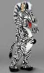 Costume Mascotte Z�bre M1Existe en :TU(Une seule taille)