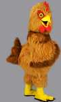 Costume Mascotte Poule Rousse M1Existe en :TU(Une seule taille)