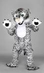 Costume Mascotte Tigre Blanc M1Existe en :TU(Une seule taille)